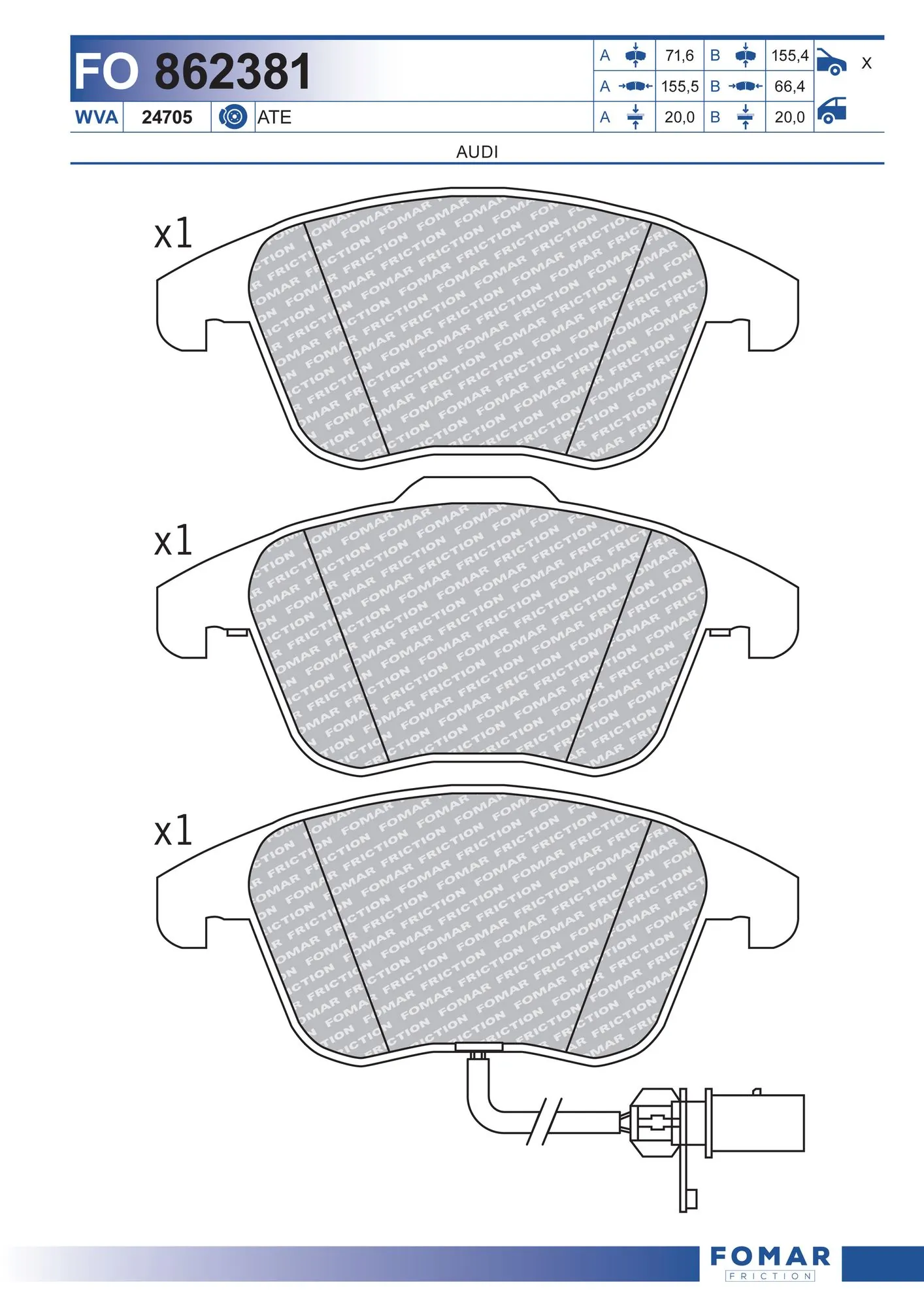 Brake Pad Set, disc brake